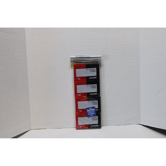 4 Pack Digitech 60 Minute Type 1 Normal Position Audio Cassette Tapes New Sealed - Picture 2 of 2